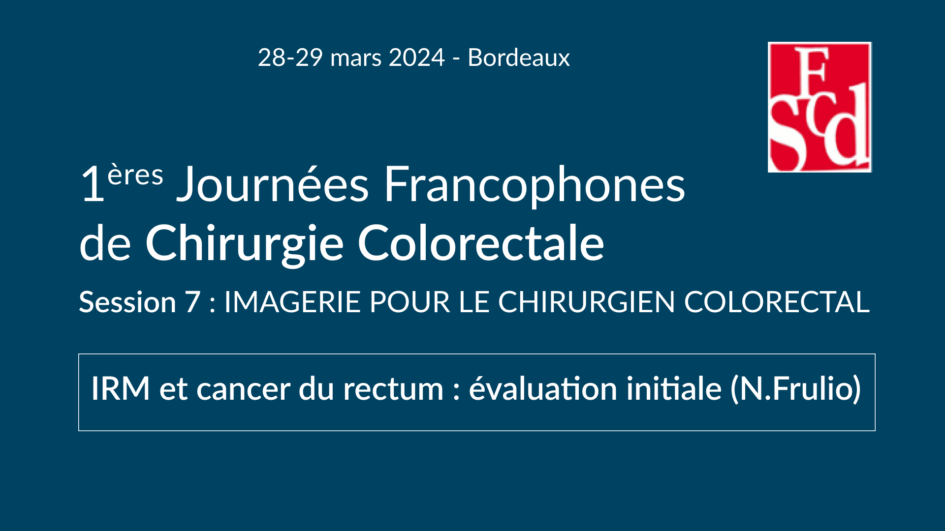 Vignette : IRM et cancer du rectum : évaluation initiale