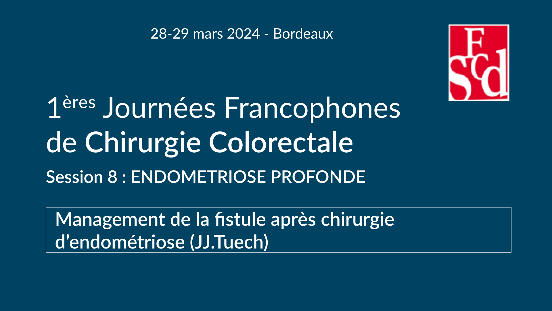 Vignette : Management de la fistule après chirurgie d’endométriose