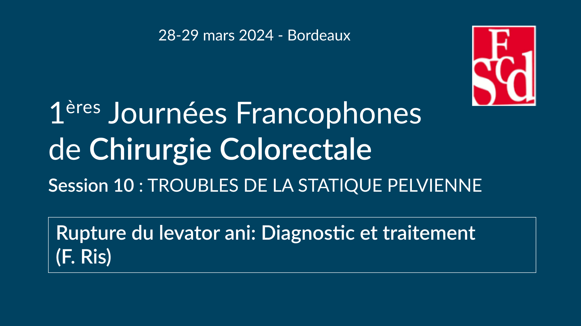 Vignette : Rupture du levator ani: Diagnostic et traitement