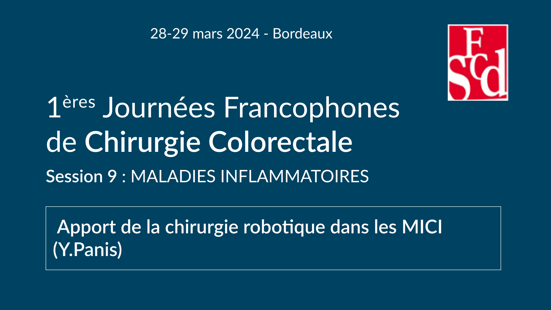 Vignette : Apport de la chirurgie robotique dans les MICI
