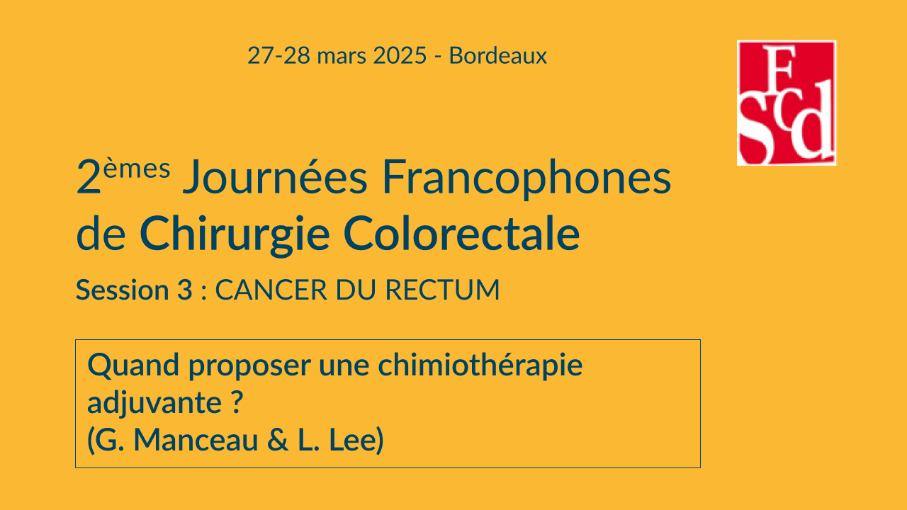 Vignette : Quand proposer une chimiothérapie adjuvante ? 