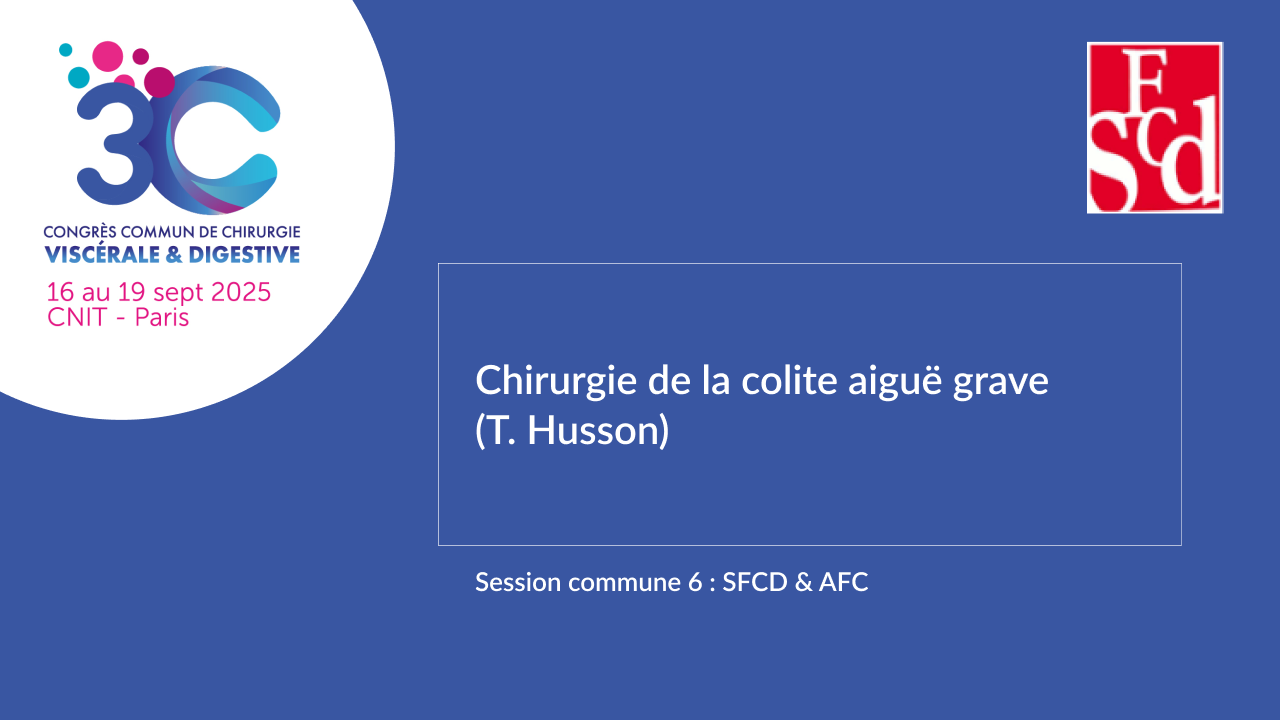 Vignette : Chirurgie de la colite aiguë grave