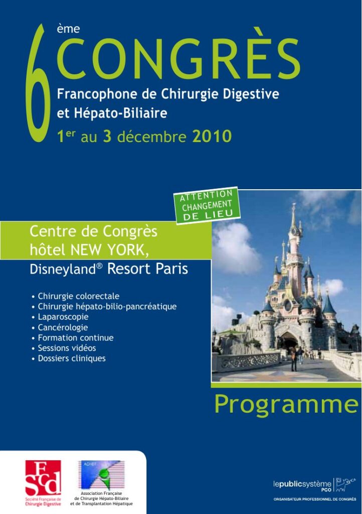 Affiche du congrès SFCD-ACHBT 2010