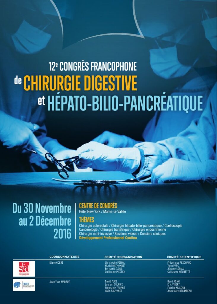 Affiche du congrès SFCD-ACHBT 2016