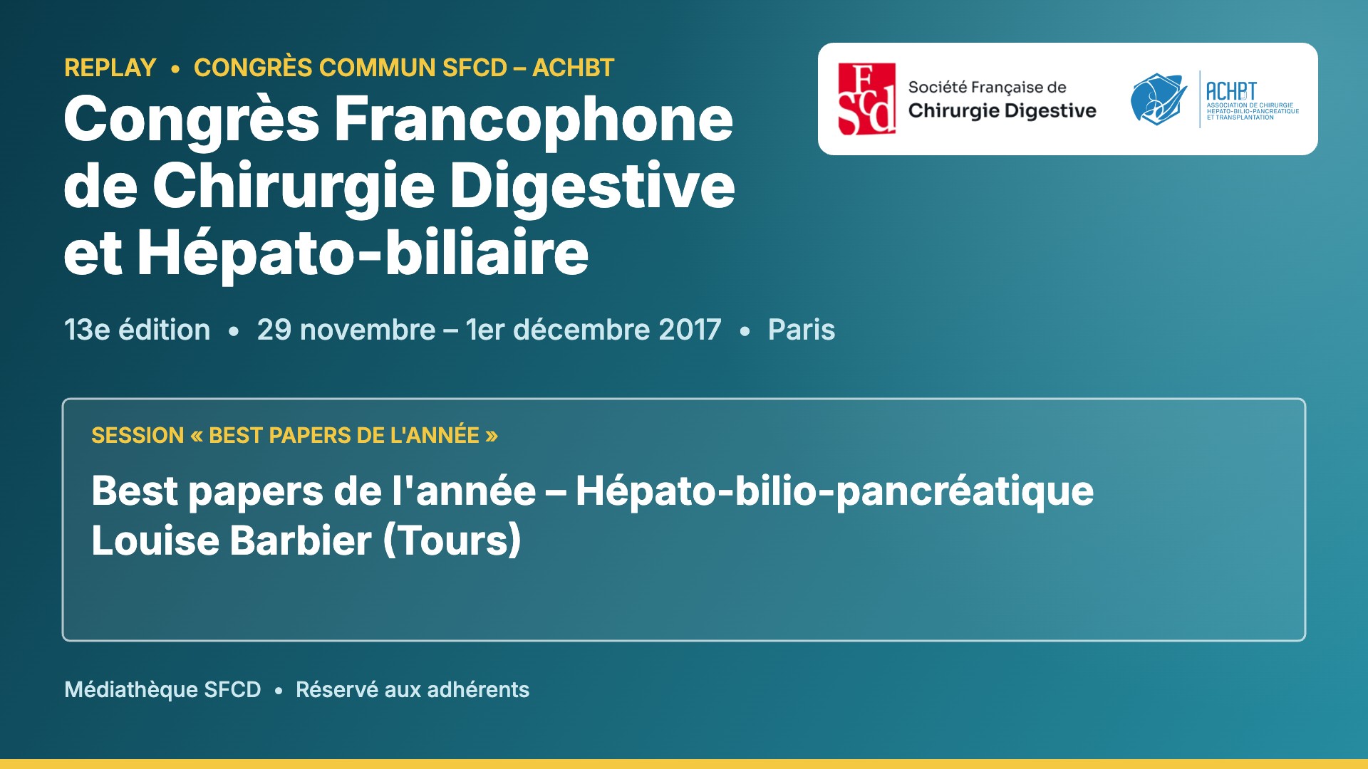 Vignette : Best papers de l’année – Hépato-bilio-pancréatique