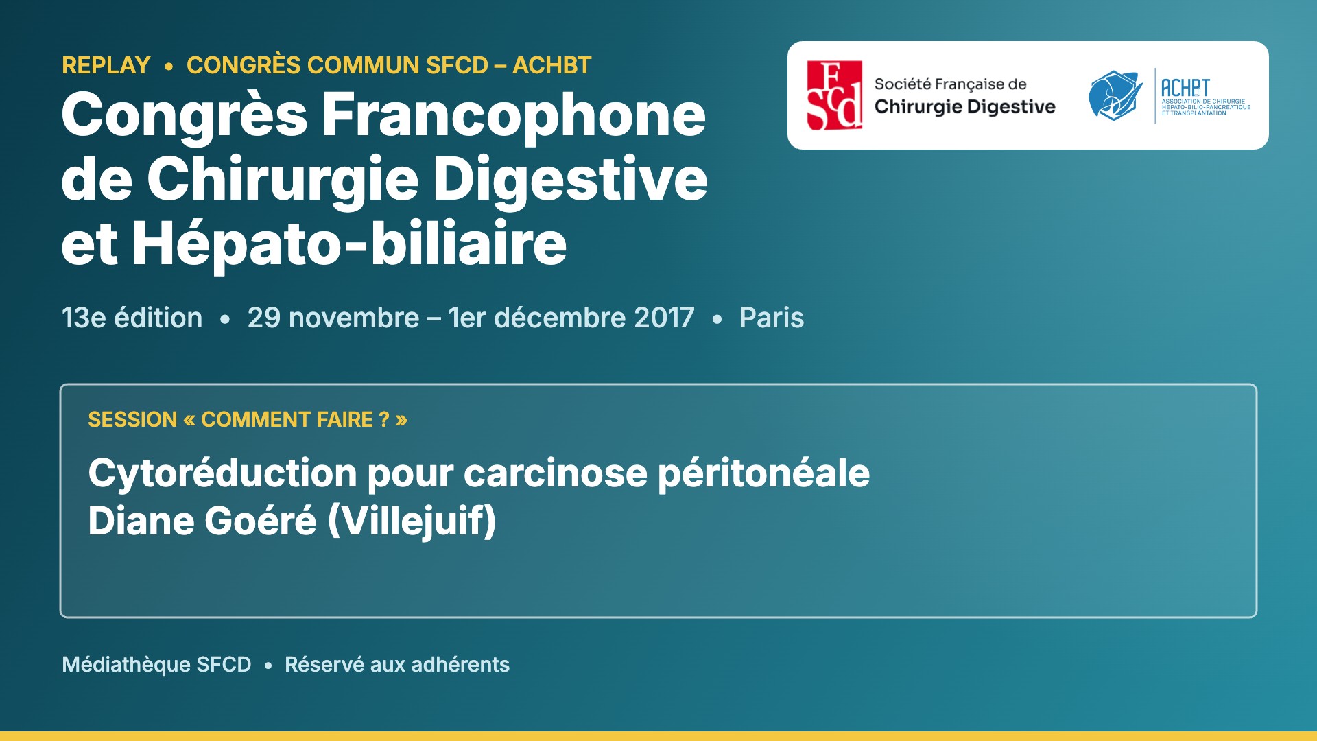 Vignette : Cytoréduction pour carcinose péritonéale