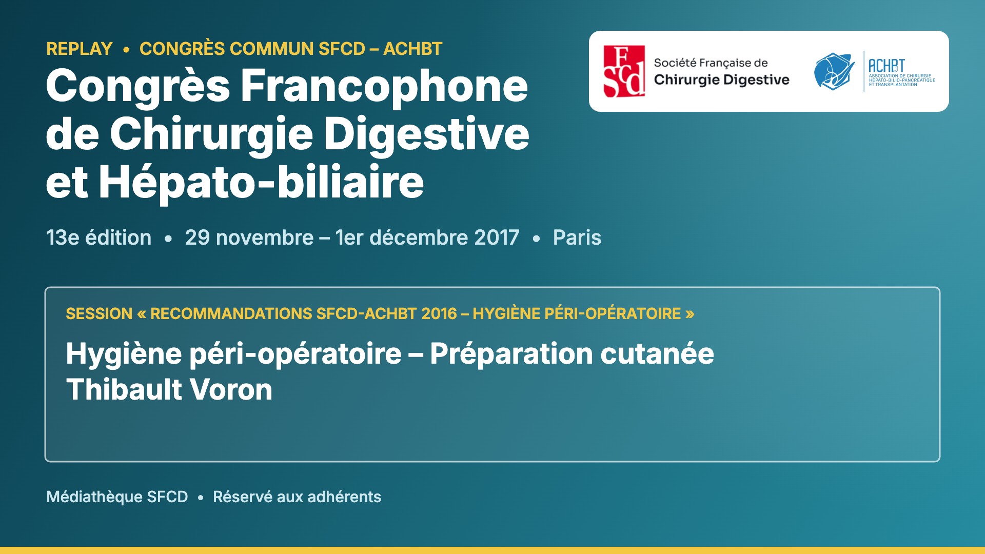 Vignette : Hygiène péri-opératoire – Préparation cutanée