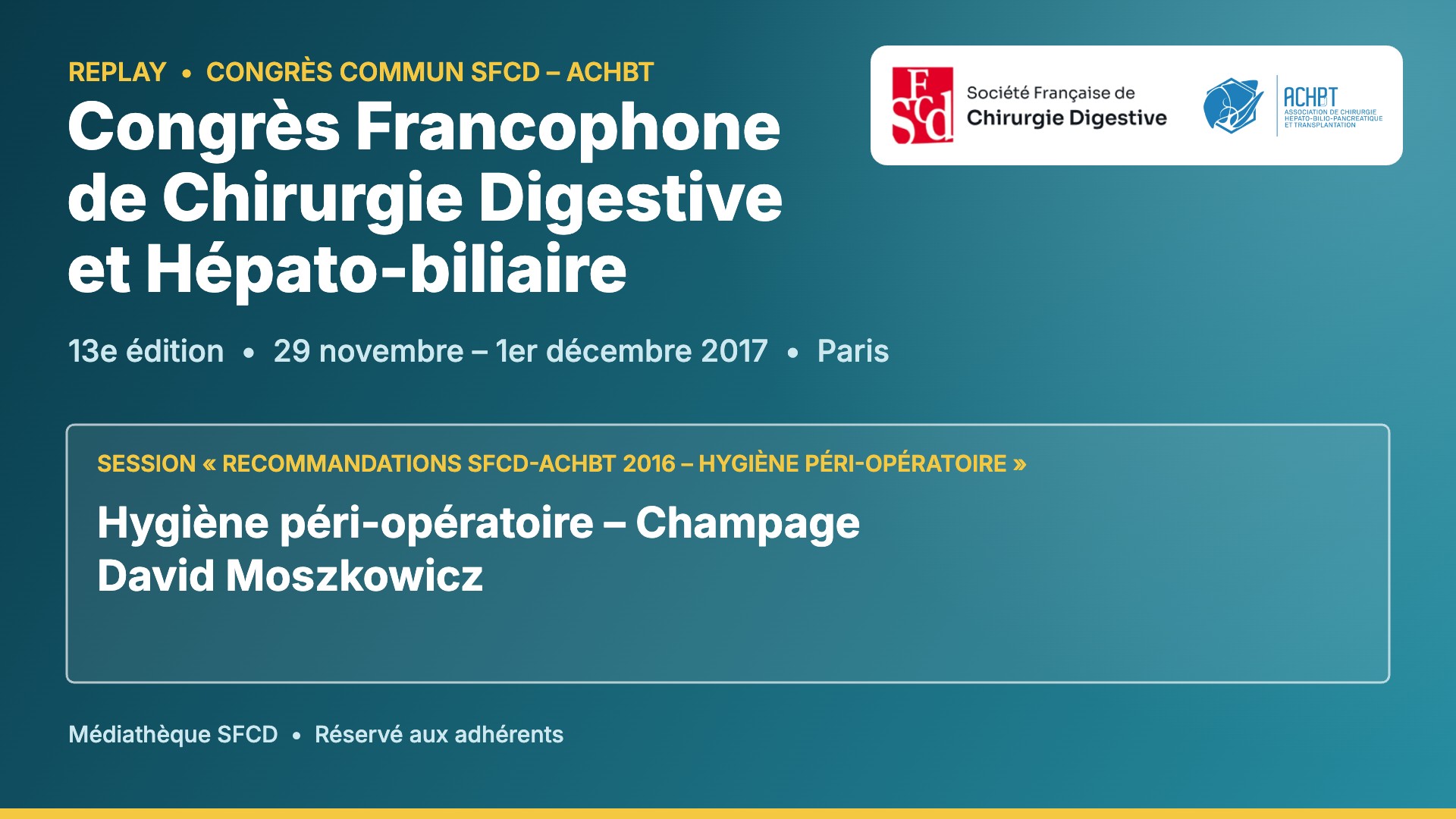Vignette : Hygiène péri-opératoire – Champage