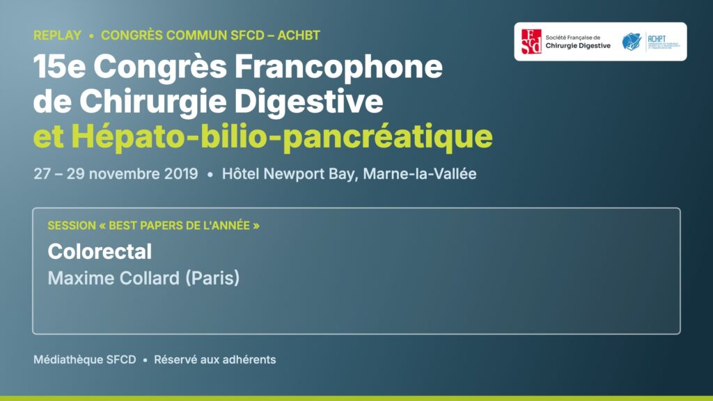 Vignette : Best papers de l'année – Colorectal