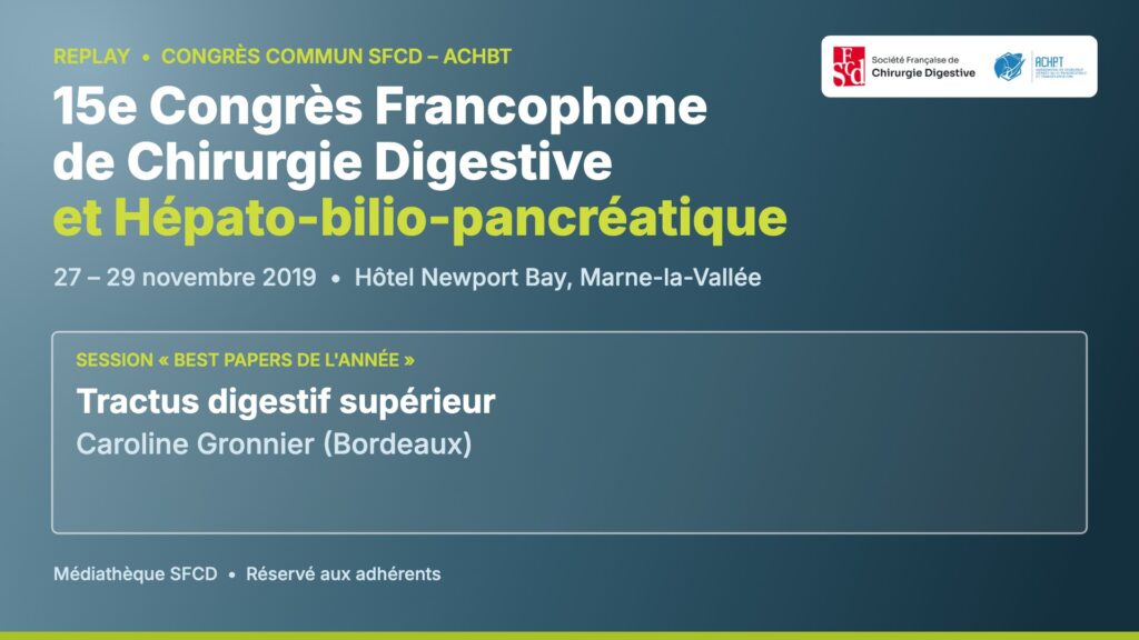 Vignette : Best papers de l'année – Tractus digestif supérieur