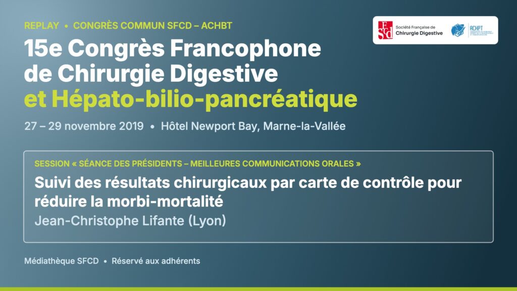 Vignette : Suivi des résultats chirurgicaux par carte de contrôle